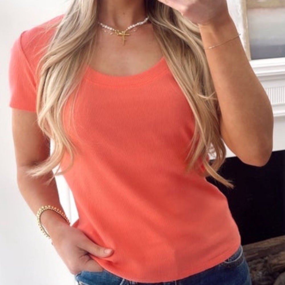 Z Supply pink Sirena Short Sleeve - Picture 1 of 3